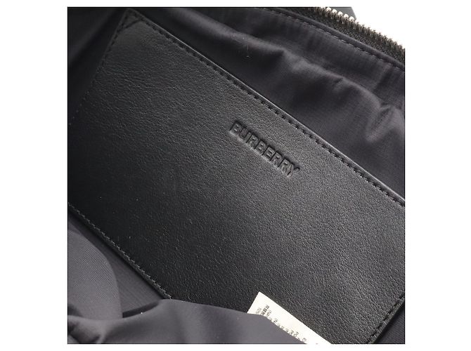 Borsa a tracolla Burberry in nylon nero - vista 7
