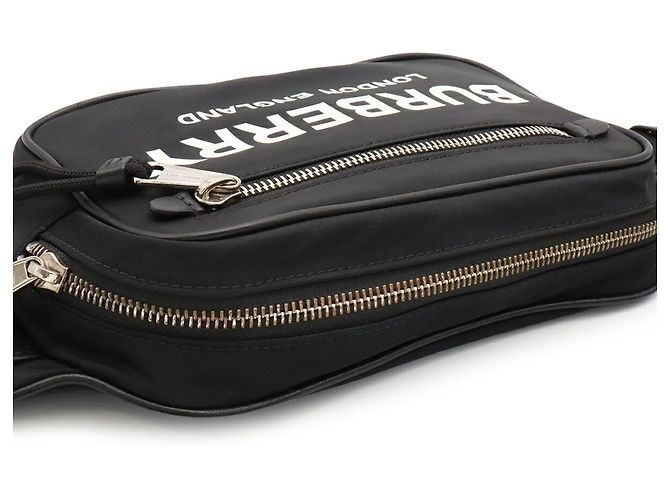 Borsa a tracolla Burberry in nylon nero - vista 9