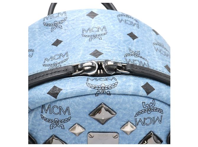 Mochila MCM Visetos Glam Azul - vista 5
