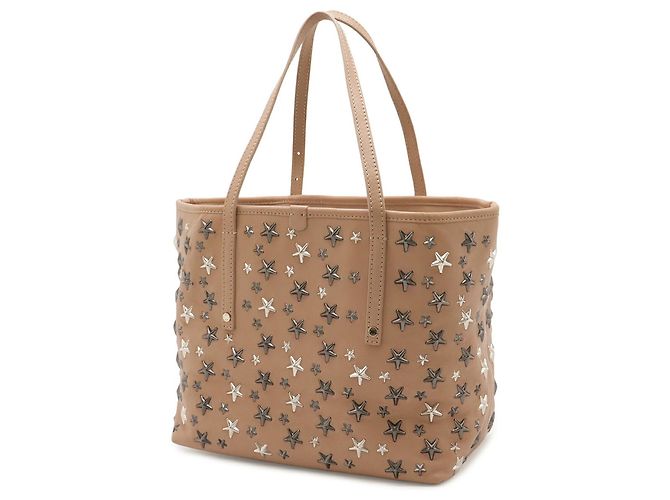 Borsa Tote Jimmy Choo Sasha S Beige - vista 3