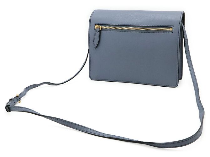 Borsa a tracolla Burberry Macken Multicolore Beige Blu chiaro - vista 3