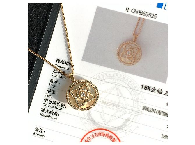 Collana De Beers Lotus Diamanti e Madreperla in Oro Rosa 18K D'oro - vista 5