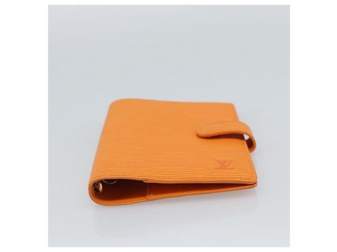 Copertina Agenda Louis Vuitton Epi Leather PM Arancione - vista 3