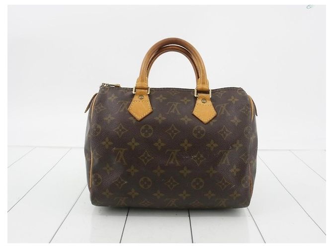 Louis Vuitton Speedy 25 Monogram Marrone Monogramma - vista 10