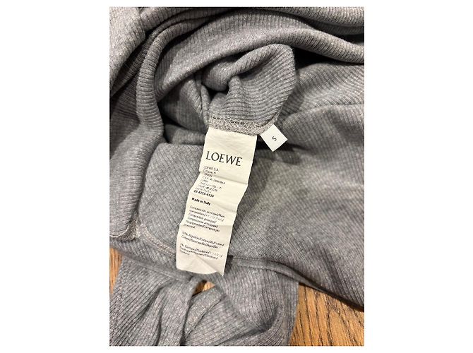 Loewe graues ärmelloses Maxi-Kleid in Rippstrick - Ansicht 4