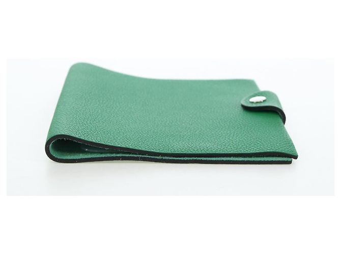 Hermès Copertina agenda Hermes Ulysse in pelle PM Verde - vista 3