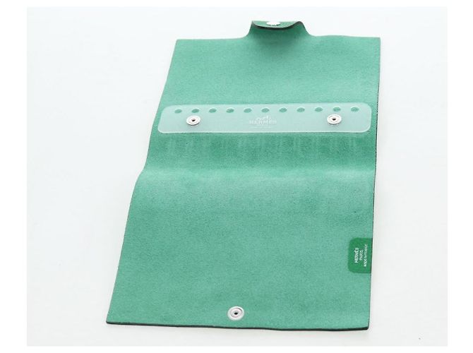 Hermès Copertina agenda Hermes Ulysse in pelle PM Verde - vista 5
