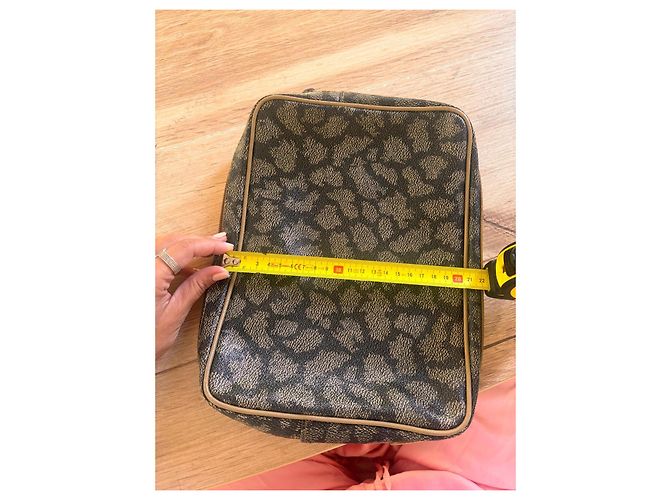 Pochette Yves Saint Laurent Monogramma Stampa Giraffa Marrone - vista 9