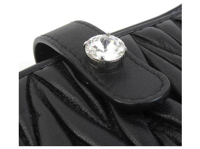 Borsa a tracolla Miu Miu in pelle nera Nero - vista 12
