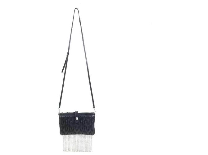 Borsa a tracolla Miu Miu in pelle nera Nero - vista 2