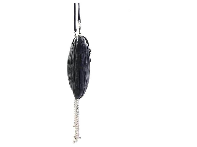 Borsa a tracolla Miu Miu in pelle nera Nero - vista 3