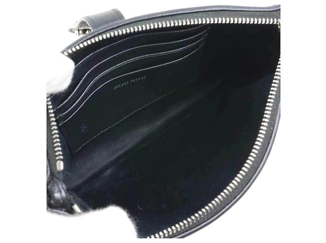 Borsa a tracolla Miu Miu in pelle nera Nero - vista 6