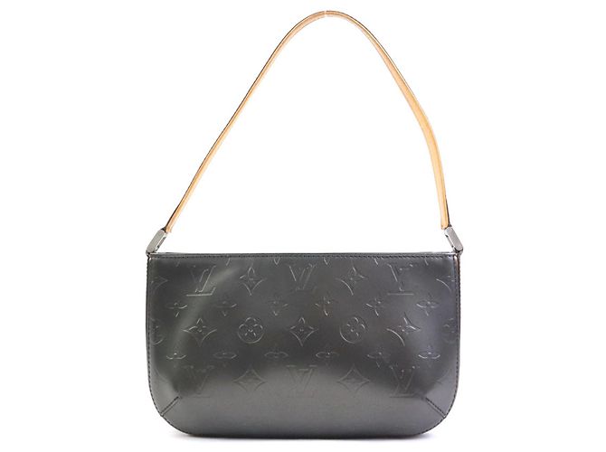 Borsa a spalla Louis Vuitton Monogram Mat Marrone Nero - vista 3