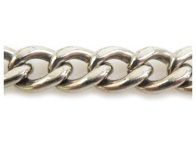 Colar de pérolas falsas Miu Miu Prata Branco - vista 3
