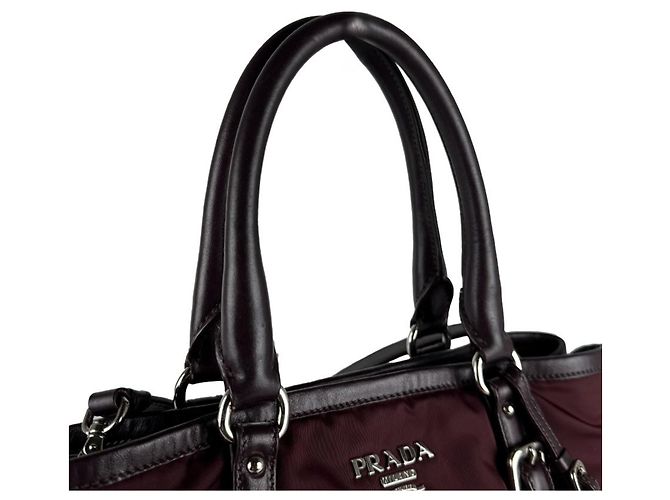 Prada Burgundy Handtasche/Schultertasche Bordeaux - Ansicht 10