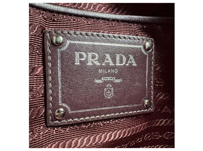 Prada Burgundy Handtasche/Schultertasche Bordeaux - Ansicht 14