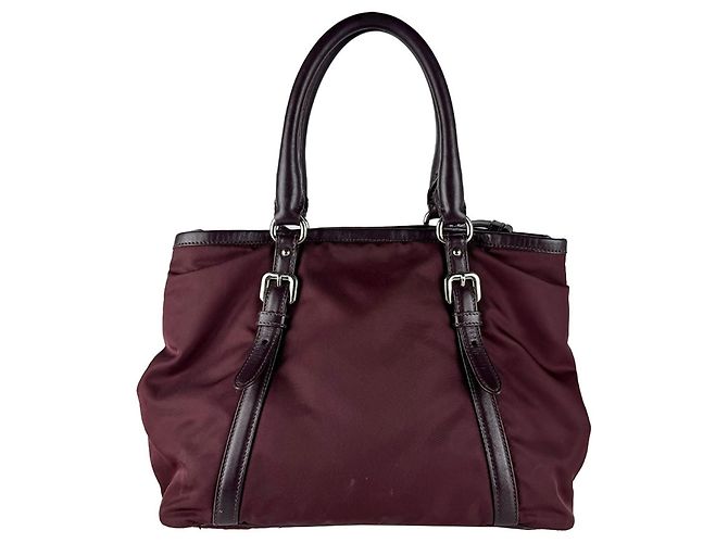 Prada Burgundy Handtasche/Schultertasche Bordeaux - Ansicht 3