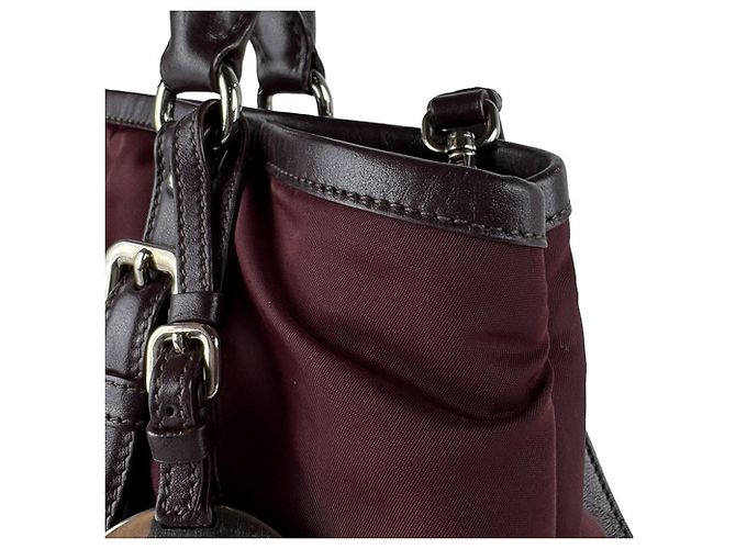 Prada Burgundy Handtasche/Schultertasche Bordeaux - Ansicht 6