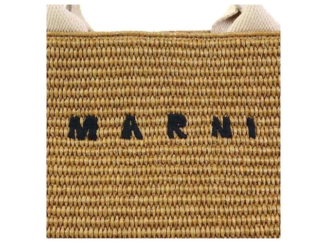 Borsa Tote Piccola Marni East West Crudo - vista 9