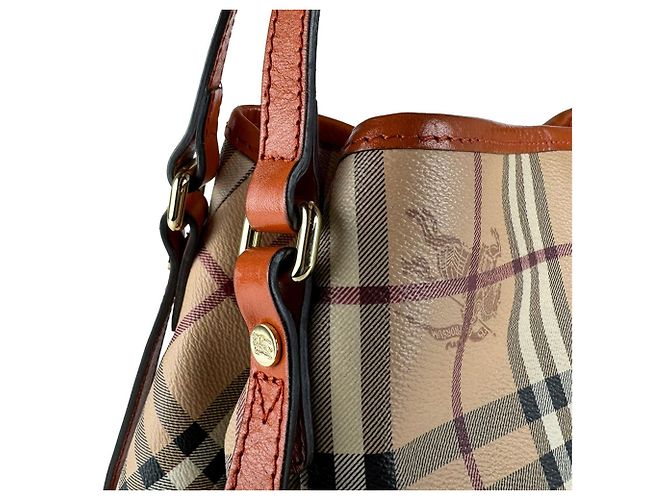 Borsa a tracolla Burberry Beige e Arancione - vista 7
