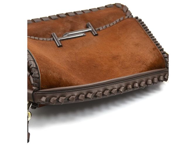 Tod's Double T Schultertasche Braun - Ansicht 10