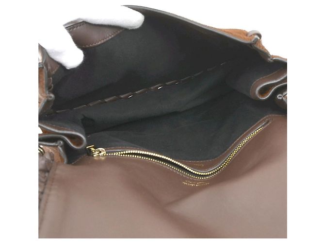 Tod's Double T Schultertasche Braun - Ansicht 5