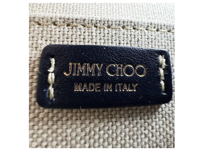 Borsa a tracolla Jimmy Choo Micro Avenue Quad in Denim Blue - vista 12
