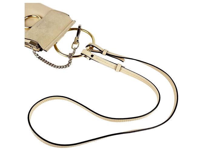 Borsa a tracolla Chloé Faye Beige - vista 10