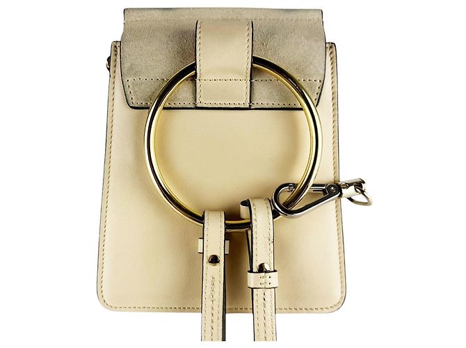 Borsa a tracolla Chloé Faye Beige - vista 3