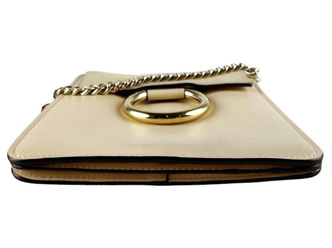 Borsa a tracolla Chloé Faye Beige - vista 4