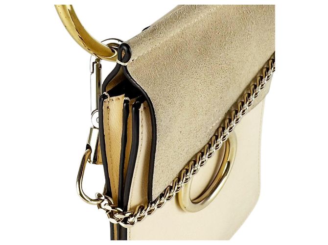 Borsa a tracolla Chloé Faye Beige - vista 7