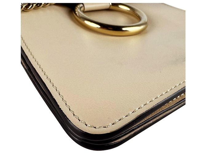 Borsa a tracolla Chloé Faye Beige - vista 9