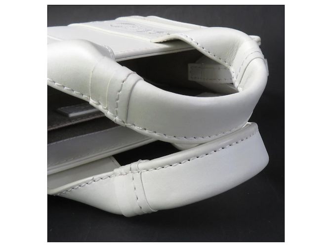 Borsa a tracolla Chloé Woody Leather Bianco - vista 14