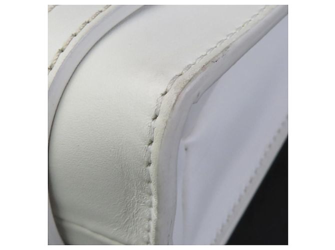 Borsa a tracolla Chloé Woody Leather Bianco - vista 6