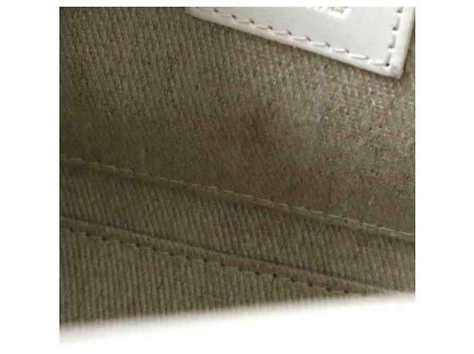 Borsa a tracolla Chloé Woody Leather Bianco - vista 9
