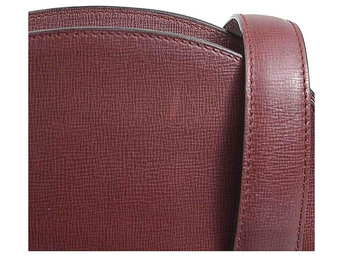 Borsa a mano Cartier in pelle bordeaux - vista 11