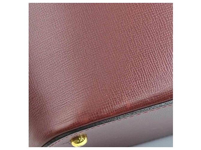 Borsa a mano Cartier in pelle bordeaux - vista 14