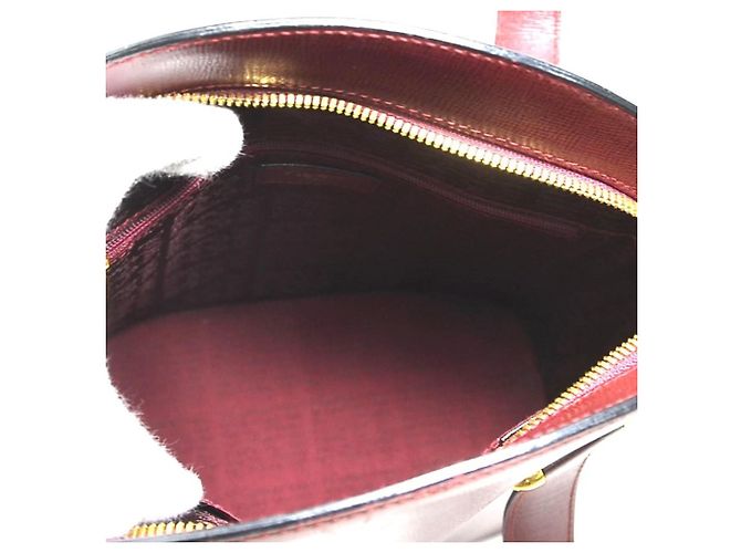Borsa a mano Cartier in pelle bordeaux - vista 5