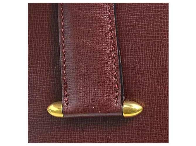 Borsa a mano Cartier in pelle bordeaux - vista 9