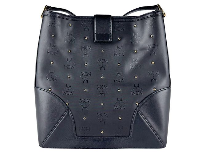 MCM Schultertasche Schwarz - Ansicht 3