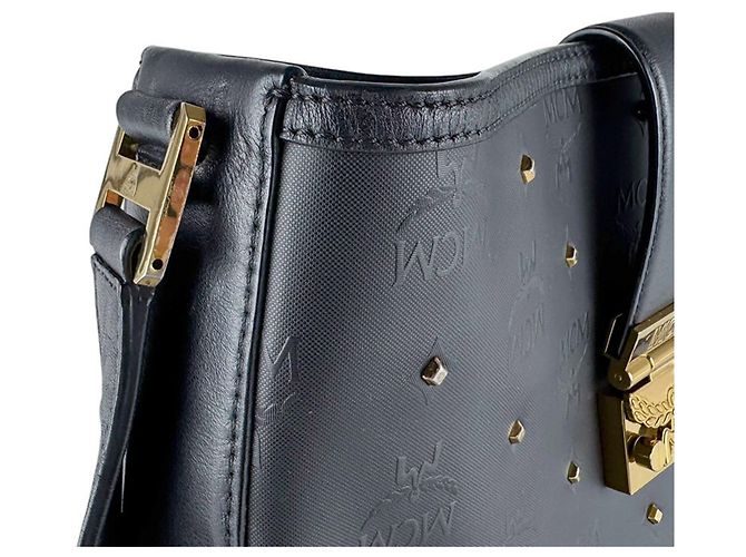 MCM Schultertasche Schwarz - Ansicht 6