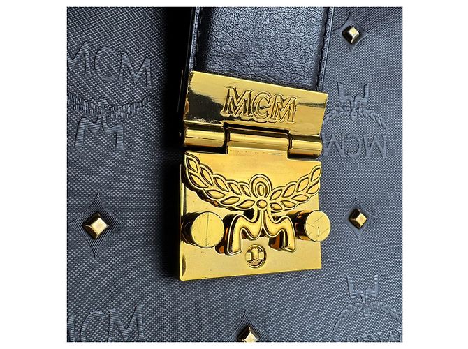 MCM Schultertasche Schwarz - Ansicht 9
