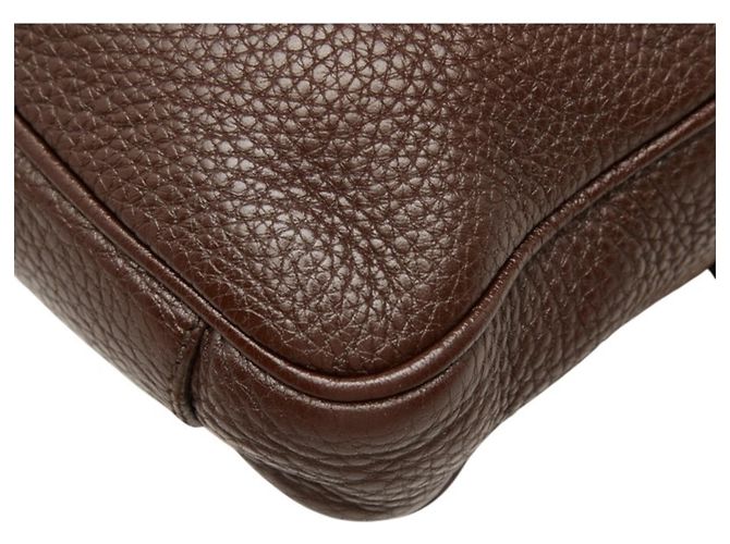 Borsa a tracolla Prada con placca logo triangolare Marrone Cammello - vista 6