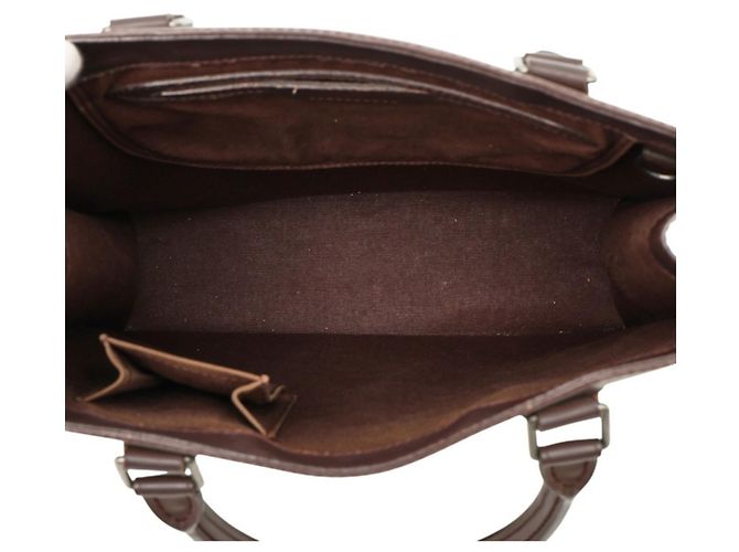 Bolsa Louis Vuitton Epi Sac Plat PM Marrom - vista 8