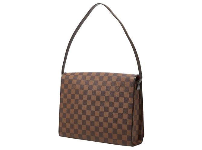 Borsa a tracolla singola Louis Vuitton Damier Triberecca Carre Marrone - vista 2