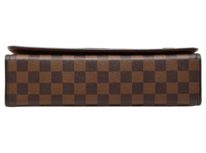 Borsa a tracolla singola Louis Vuitton Damier Triberecca Carre Marrone - vista 3