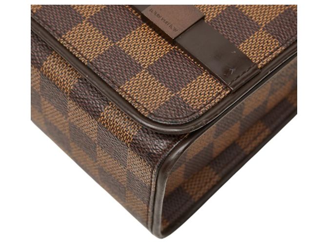 Borsa a tracolla singola Louis Vuitton Damier Triberecca Carre Marrone - vista 4
