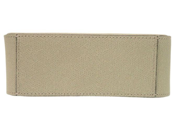 Borsa a tracolla mini in pelle Valextra V-Line Reporter Verde - vista 4