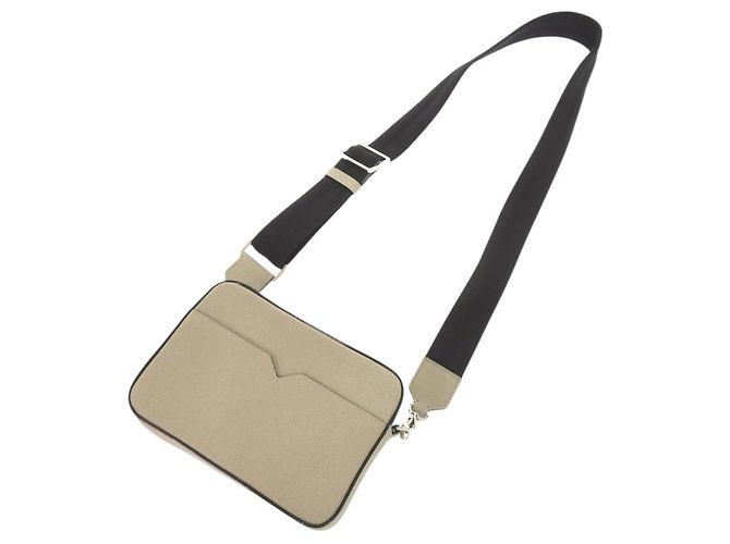 Borsa a tracolla mini in pelle Valextra V-Line Reporter Verde - vista 6