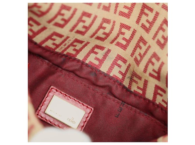 Borsa a tracolla Fendi Zucchino Rosso Beige - vista 10